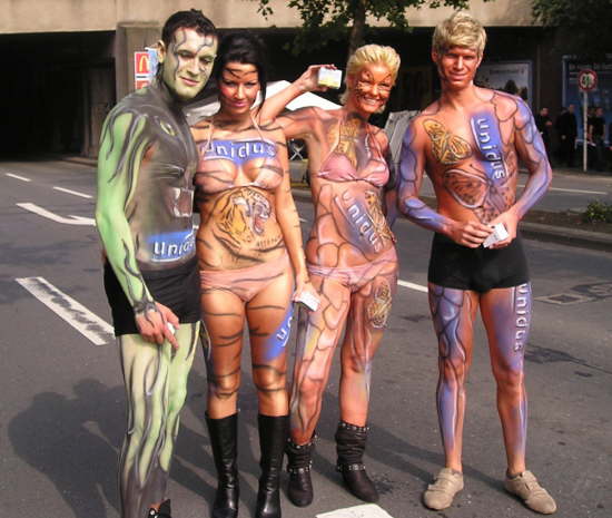 Bodypainting Essen Loveparade 2007
