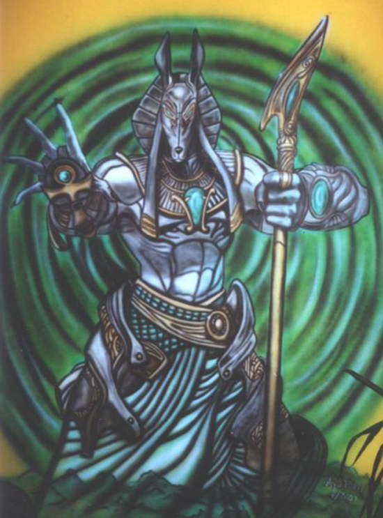 Wandgestaltung Anubis I