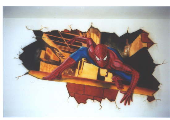 Wandgestaltung  Spiderman